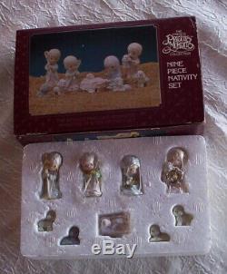 6 New Precious Moments Pewter Nativity-they Followed The Star-nine Piece-wall