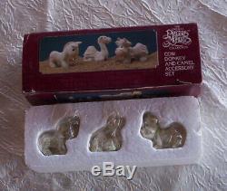 6 New Precious Moments Pewter Nativity-they Followed The Star-nine Piece-wall