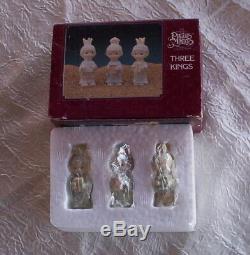 6 New Precious Moments Pewter Nativity-they Followed The Star-nine Piece-wall