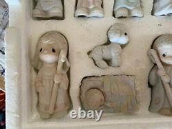 92 Angel + Precious Moments NATIVITY Come Let Us Adore Him 12pc Rare Turban Boy