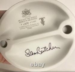 9 Precious Moments He's Got The Whole World In His Hands SIGNED Sam 526886