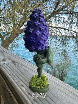 Alice In Wonderland Lilac Precious Moments Upcycled Fan Art Statue OOAK