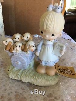 Autographed Rare Vintage Precious Moments God Loveth a Cheerful Giver 1978