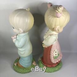 (BOY ONLY) Precious Moments 1999 Large Figurines Garden Statuary 17 Tall 2719