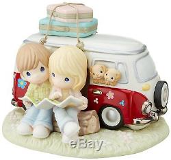 Being With You Best Adventure Precious Moments VW Van Couple Figurine Map NWOB