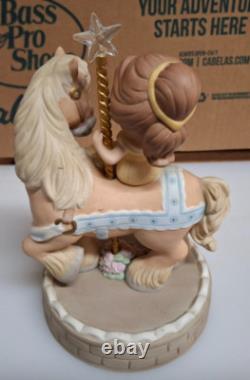 Belle on a hourse precious moments figurines rare SEND OFFER IF YOU LIKE IT