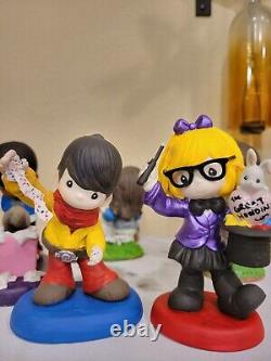 Big Bang Theory set of 6 Altered Not So Precious Moments fan art OOAK Gift