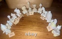 Buy 2 Get 1 Free Precious Moments-All Aboard Birthday Train Lot Of 14 Baby-12