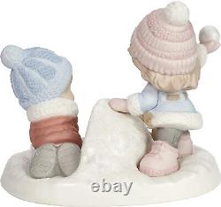 Christening Precious Moments Fun Boy and girl making multicolor porcelain
