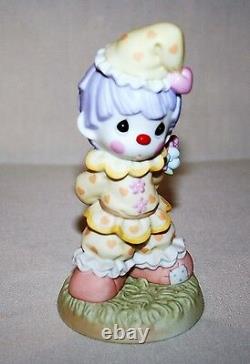 Complete Set Of 5 Precious Moments Clown Series Figurines Love Is On Its Way