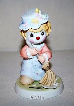 Complete Set Of 5 Precious Moments Clown Series Figurines Love Is On Its Way