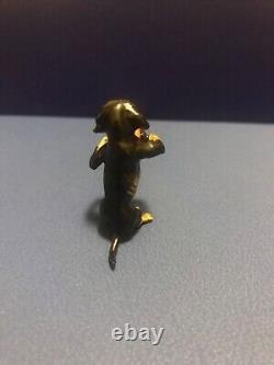 Dachshund Accordion Player Bronze Miniature