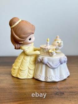 Disney PRECIOUS MOMENTS Be My Guest For Our Birthday Best Figurine Belle