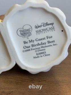Disney PRECIOUS MOMENTS Be My Guest For Our Birthday Best Figurine Belle