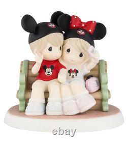 Disney Parks Mouseketeers on Park Bench Figure by Precious Moments New in Box