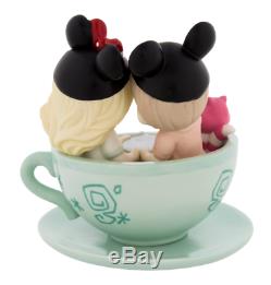 Disney Parks Precious Moments Boy Girl Tea Cups Figurine New in Box