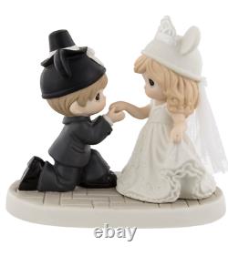 Disney Parks Precious Moments Girl & Boy Bride and Groom Figurie New in Box