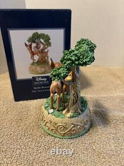 Disney Precious Moments Bambi Music Box Love Is A Song That Never Ends RARE