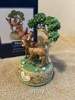 Disney Precious Moments Bambi Music Box Love Is A Song That Never Ends RARE