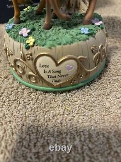 Disney Precious Moments Bambi Music Box Love Is A Song That Never Ends RARE