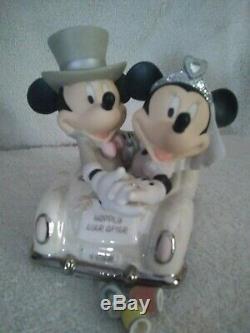 Disney Precious Moments Figurine Mickey Minnie Wedding Happily Ever After 113703