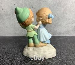 Disney Precious Moments I'm Never Lost When I'm With You Peter Pan & Wendy
