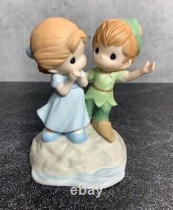 Disney Precious Moments I'm Never Lost When I'm With You Peter Pan & Wendy