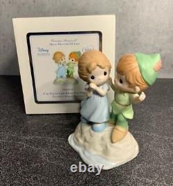 Disney Precious Moments I'm Never Lost When I'm With You Peter Pan & Wendy