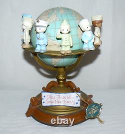 Enesco 1989 Precious Moments 7 Bless Who Serve Country Teach World to Sing