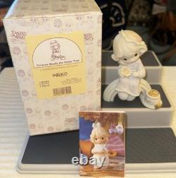 Enesco Precious Moments 1970's/1990's Figurine LOT of 6 With Boxes & Paperwork