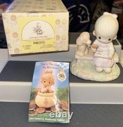 Enesco Precious Moments 1970's/1990's Figurine LOT of 6 With Boxes & Paperwork