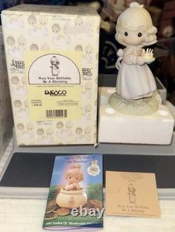 Enesco Precious Moments 1980's/1990's Figurine LOT of 9 With Boxes & Paperwork