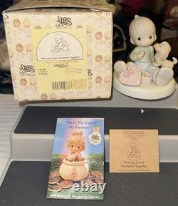 Enesco Precious Moments 1980's/1990's Figurine LOT of 9 With Boxes & Paperwork
