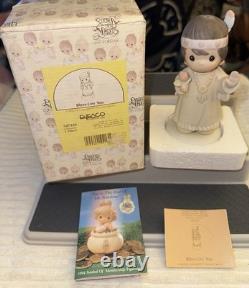 Enesco Precious Moments 1980's/1990's Figurine LOT of 9 With Boxes & Paperwork