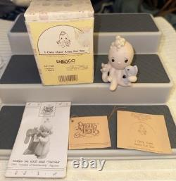 Enesco Precious Moments 1980's/1990's Figurine LOT of 9 With Boxes & Paperwork