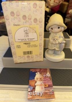 Enesco Precious Moments 1980's/1990's Figurine LOT of 9 With Boxes & Paperwork