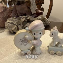 Enesco Precious Moments Birthday Train Animal Figurines full train 12 pieces