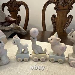 Enesco Precious Moments Birthday Train Animal Figurines full train 12 pieces