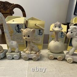 Enesco Precious Moments Birthday Train Animal Figurines full train 12 pieces