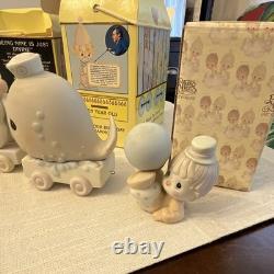 Enesco Precious Moments Birthday Train Animal Figurines full train 12 pieces