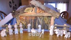 Enesco Precious Moments Come Let Us Adore Him 11 Piece Nativity Set 1982 E2395