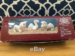 Enesco Precious Moments Complete Miniature Pewter Nativity Set NRFB + Angel