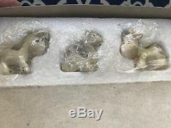 Enesco Precious Moments Complete Miniature Pewter Nativity Set NRFB + Angel