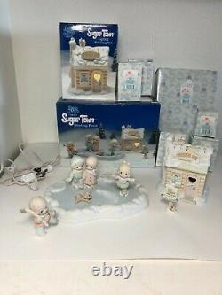 Enesco Precious Moments Lighted Sugartown Village Lot Christmas EXTRAS