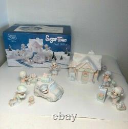 Enesco Precious Moments Lighted Sugartown Village Lot Christmas EXTRAS