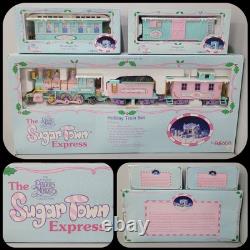 Enesco Precious Moments Sugar Town Holiday Express Train Set + Cars CIB VINTAGE