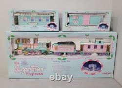 Enesco Precious Moments Sugar Town Holiday Express Train Set + Cars CIB VINTAGE
