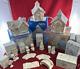 Enesco Precious Moments Sugar Town Lot Of 13 Pc School, Church, Sams House, Bridge