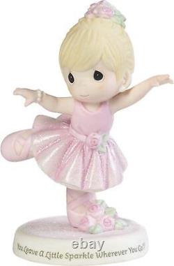 Figurine Christening Precious Moments Ballerina Girl Bisque Porcelain You Leave
