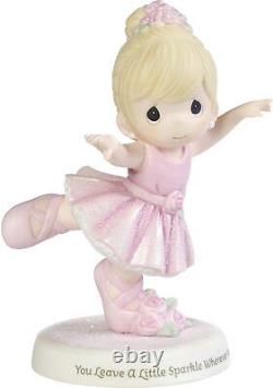 Figurine Christening Precious Moments Ballerina Girl Bisque Porcelain You Leave
